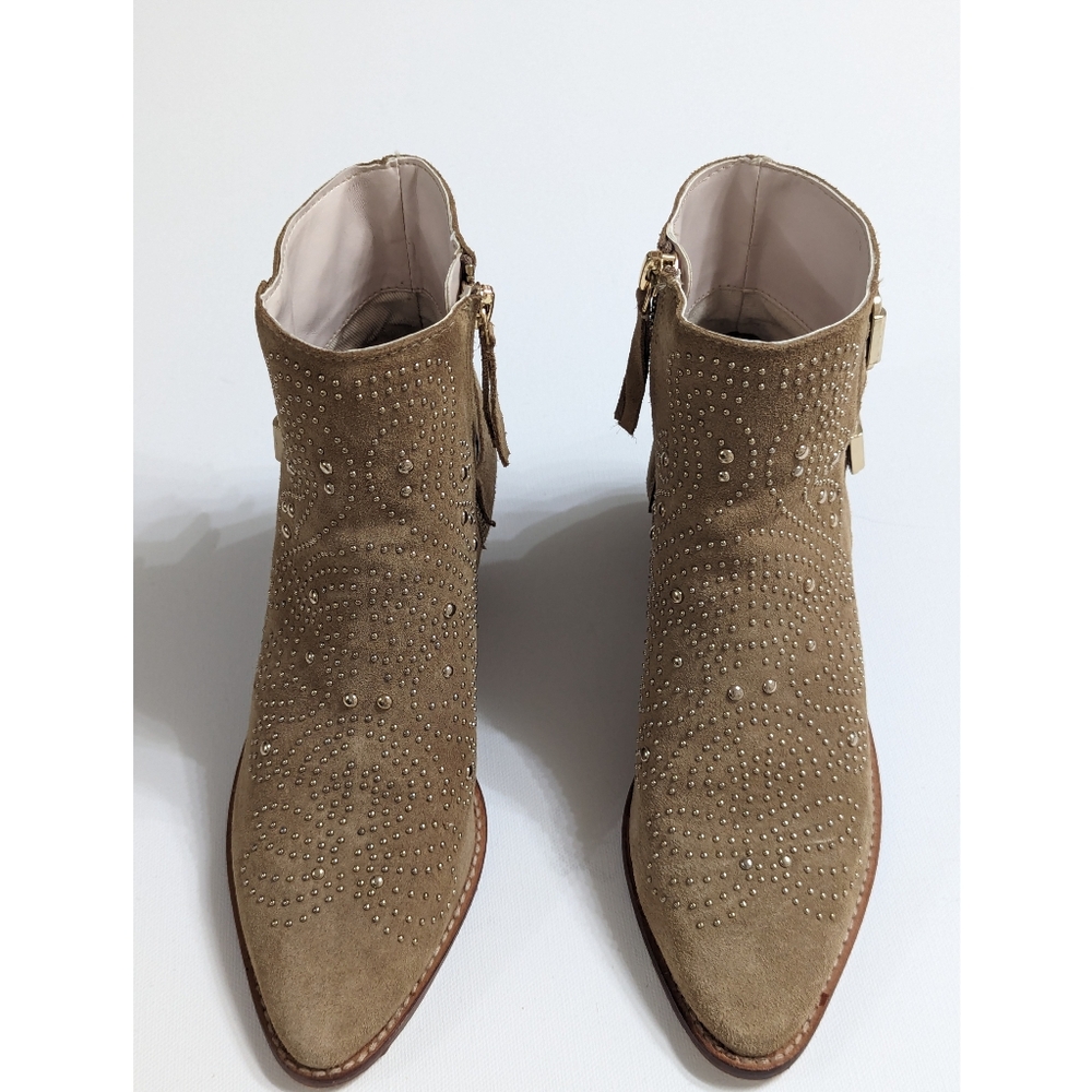 ZARA Suede Studded Ankle Boots With Buckles Women's Size 5 - Picture 9 of 16